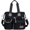 Tote Bag For Women, Multi Pockets Shoulder Handbag, Nurse Bag For Work, Large Cross Body Purse, Fashion Nylon Top Handle Satchel
