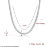 Fashion Men's And Women's Flat Snake Bone Necklace