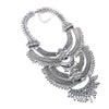 New European And American Big Brand Exaggerated Retro Silver Carved Pendant