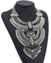 New European And American Big Brand Exaggerated Retro Silver Carved Pendant