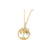 European And American Popular Ornament Lucky Tree Inlaid Zircon Necklace