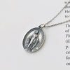 S925 Sterling Silver Vintage Embossed Portrait Pendant
