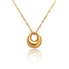 Popular Geometric Irregular Glossy Ring Snake Pendant Clavicle Chain