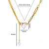 Ins Style Simple Heart-shaped Zircon Pendant Necklace
